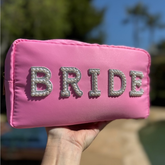 Other - Bride Makeup Bags, Bride Gift, Gift for Bride, Letter Patches